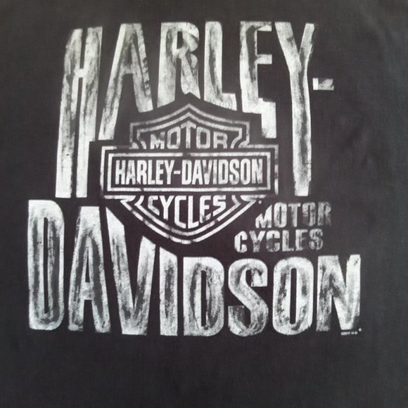 Harley-Davidson Voight Fort Mc Murry Alberta black Tee size 2X - Picture 3 of 9